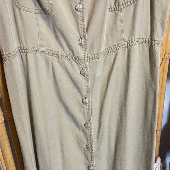 Liz Claiborne Olive Sleeveless Maxi Dress - Picture 6 of 7